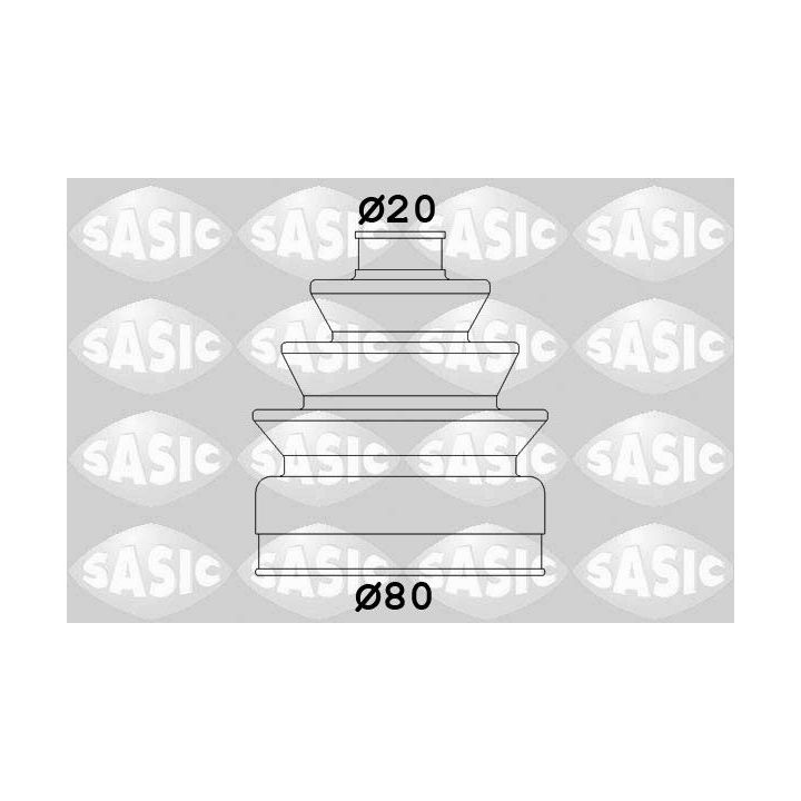 Gofruotoji membrana, kardaninis velenas SASIC 2933833