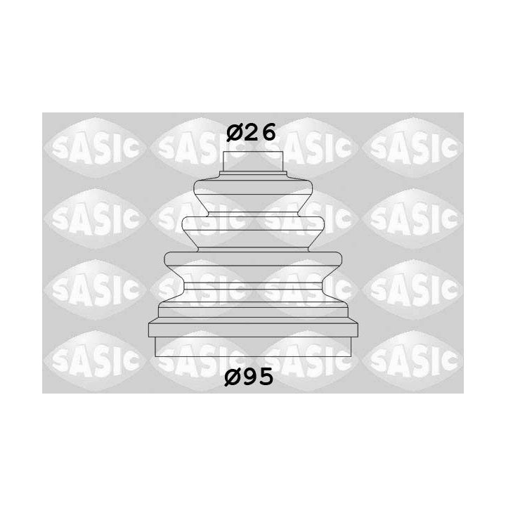 Gofruotoji membrana, kardaninis velenas SASIC 2933953