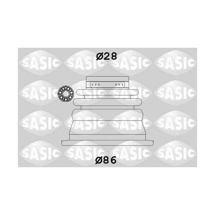 Gofruotoji membrana, kardaninis velenas SASIC 4003464