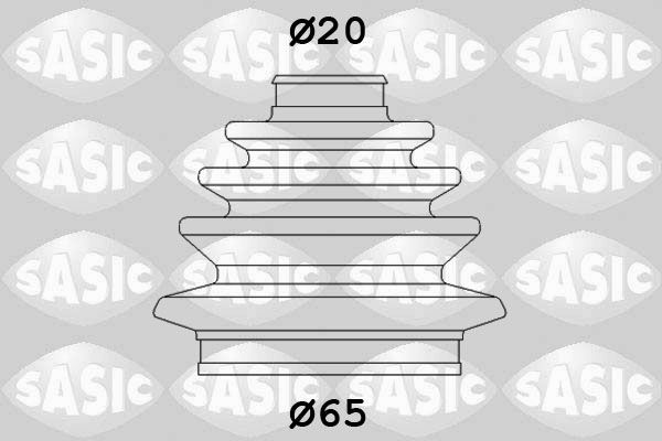 Gofruotoji membrana, kardaninis velenas SASIC 9004629