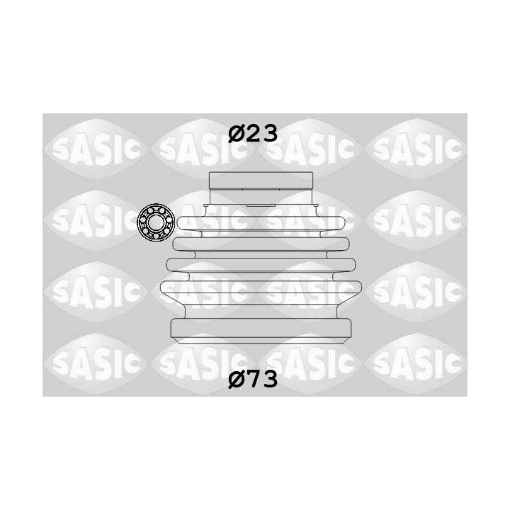 Gofruotoji membrana, kardaninis velenas SASIC 9004631