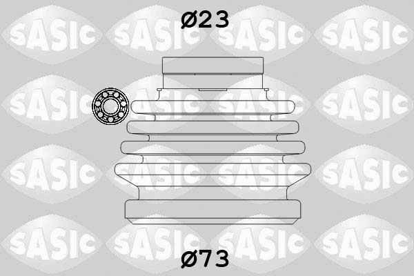 Gofruotoji membrana, kardaninis velenas SASIC 9004631