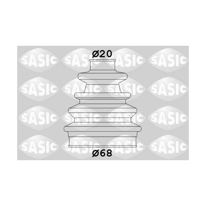 Gofruotoji membrana, kardaninis velenas SASIC 9004635