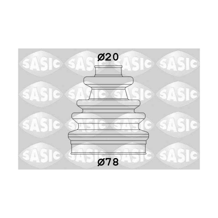 Gofruotoji membrana, kardaninis velenas SASIC 9004637