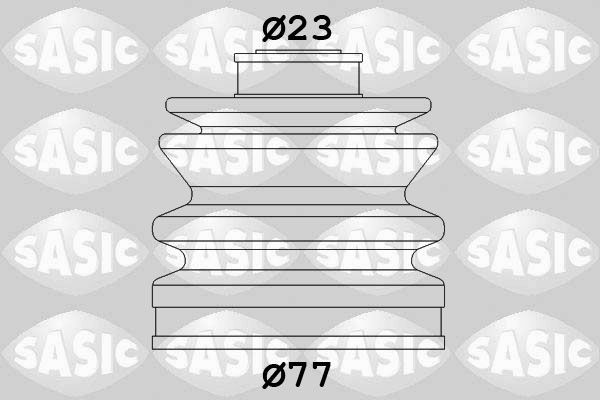 Gofruotoji membrana, kardaninis velenas SASIC 9004642