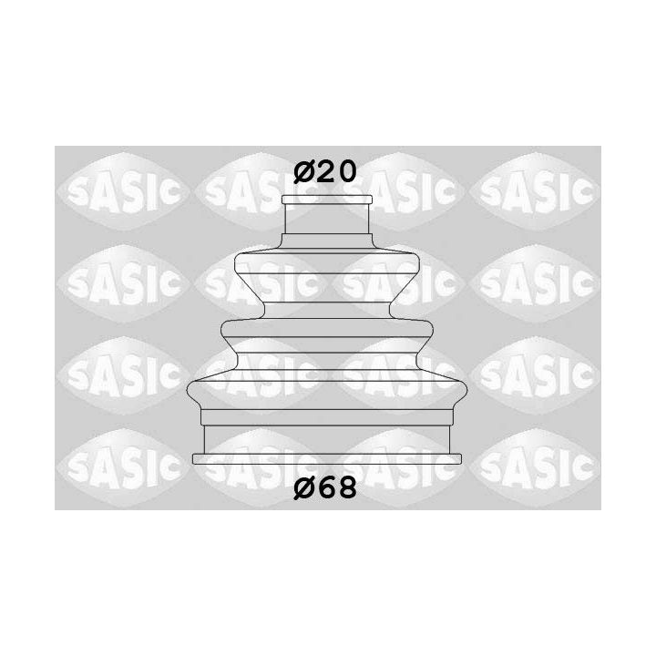 Gofruotoji membrana, kardaninis velenas SASIC 9004687