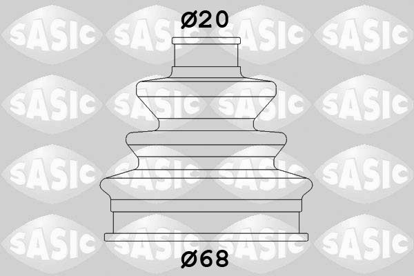 Gofruotoji membrana, kardaninis velenas SASIC 9004687