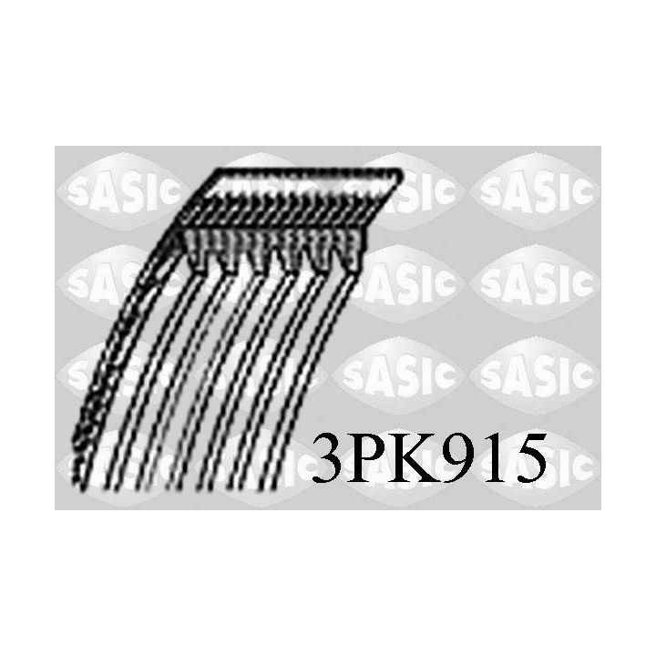 V formos rumbuoti diržai SASIC 3PK915