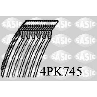 V formos rumbuoti diržai SASIC 4PK745