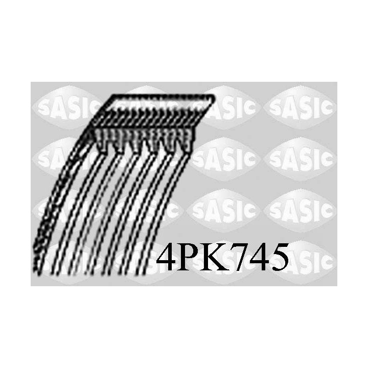 V formos rumbuoti diržai SASIC 4PK745