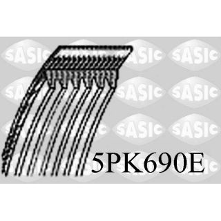 V formos rumbuoti diržai SASIC 5PK690E