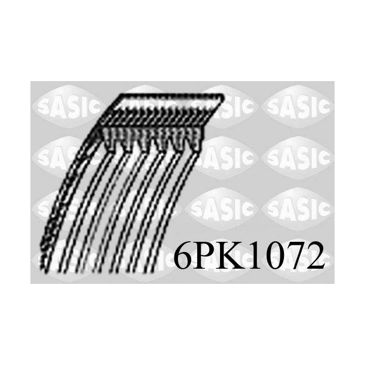 V formos rumbuoti diržai SASIC 6PK1072