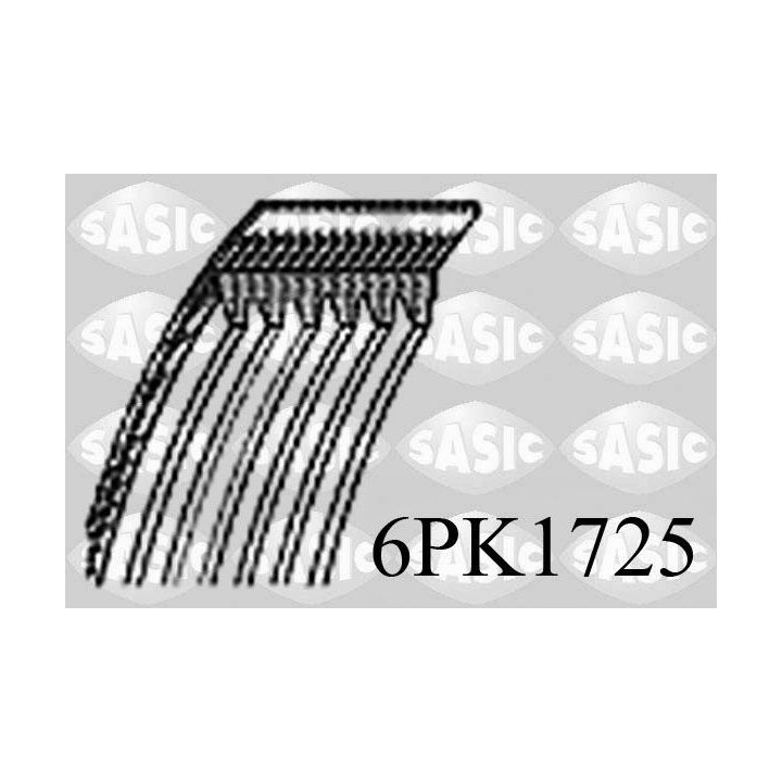 V formos rumbuoti diržai SASIC 6PK1725