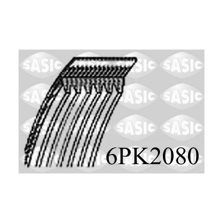 V formos rumbuoti diržai SASIC 6PK2080