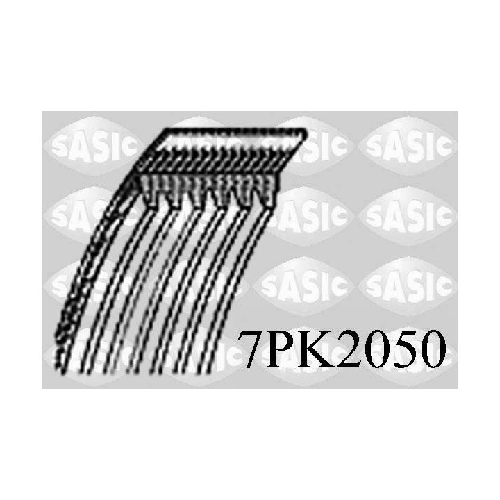 V formos rumbuoti diržai SASIC 7PK2050