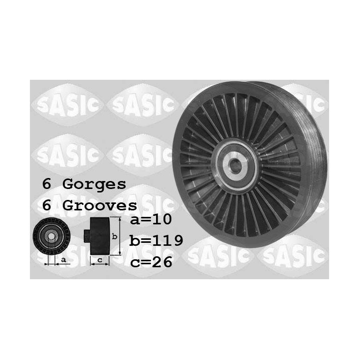 Kreipiantysis skriemulys, V formos rumbuotas diržas SASIC 1624062