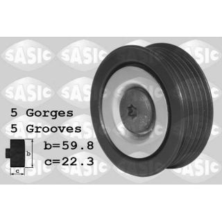 Kreipiantysis skriemulys, V formos rumbuotas diržas SASIC 1626219