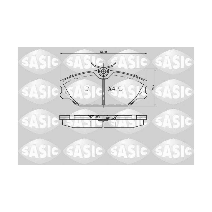 Stabdžių trinkelių rinkinys, diskinis stabdys SASIC 6214008