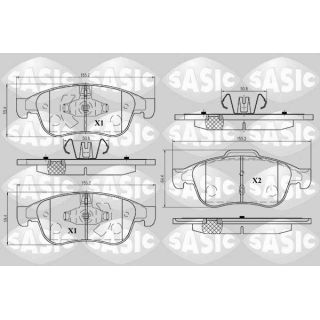 Stabdžių trinkelių rinkinys, diskinis stabdys SASIC 6214017