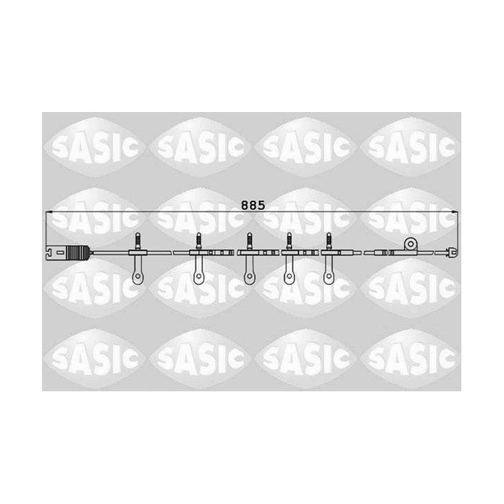 įspėjimo kontaktas, stabdžių trinkelių susidėvėjimas SASIC 6236034