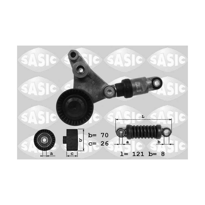 Diržo įtempiklis, V formos rumbuotas diržas SASIC 1624022
