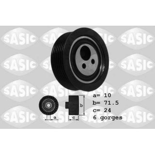 Diržo įtempiklis, V formos rumbuotas diržas SASIC 1624036