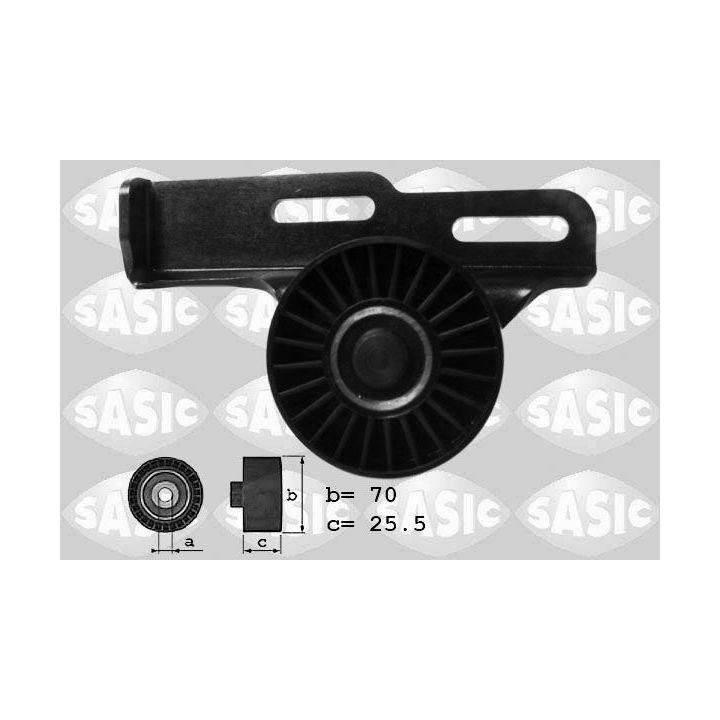 Diržo įtempiklis, V formos rumbuotas diržas SASIC 1624049