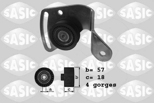 Diržo įtempiklis, V formos rumbuotas diržas SASIC 1624055