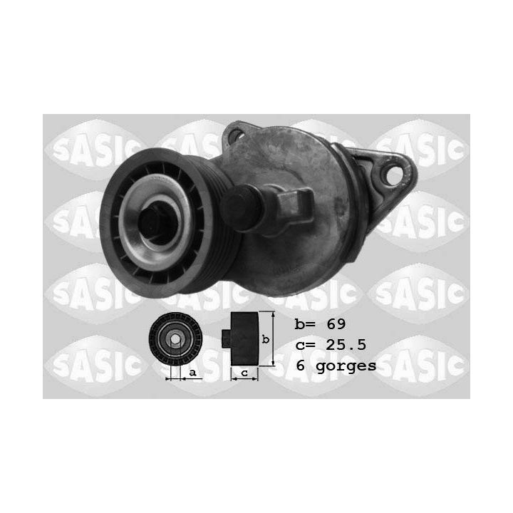 Diržo įtempiklis, V formos rumbuotas diržas SASIC 1626085