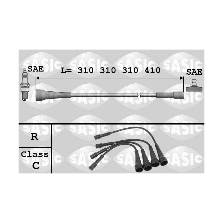 Uždegimo laido komplektas SASIC 9284003