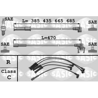 Uždegimo laido komplektas SASIC 9284007