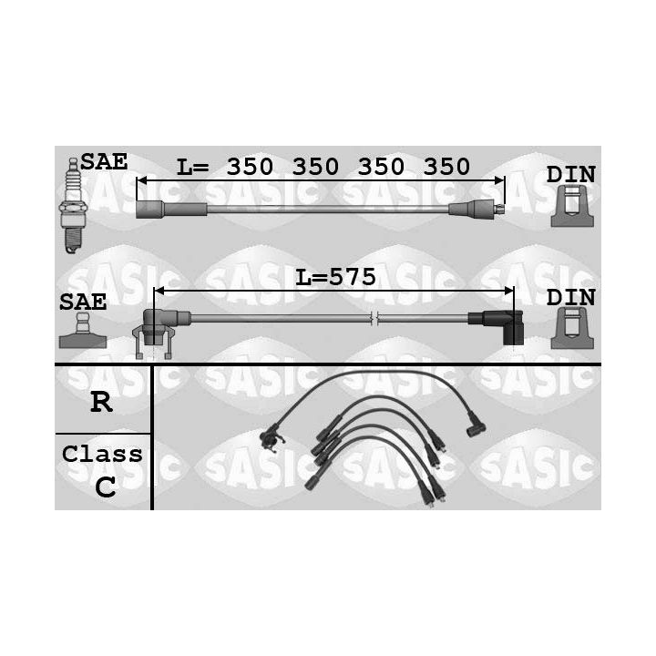 Uždegimo laido komplektas SASIC 9284009