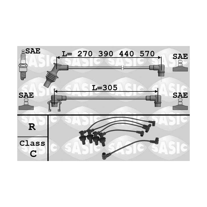 Uždegimo laido komplektas SASIC 9284010