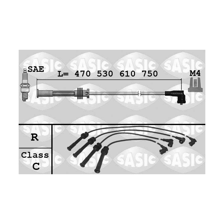 Uždegimo laido komplektas SASIC 9284013
