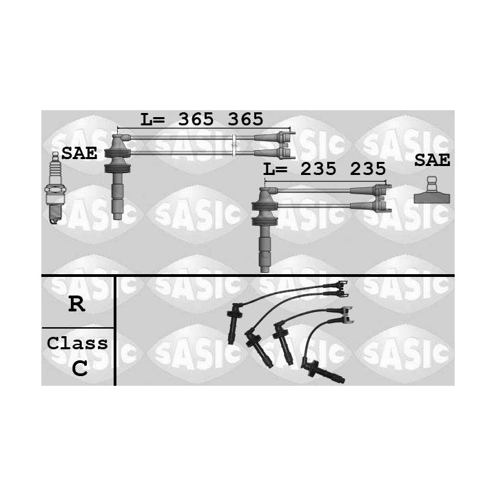 Uždegimo laido komplektas SASIC 9284015