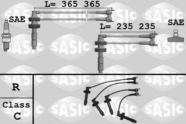 Uždegimo laido komplektas SASIC 9284015