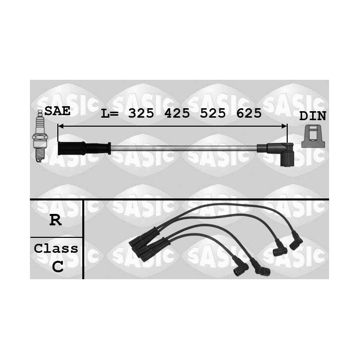 Uždegimo laido komplektas SASIC 9286017