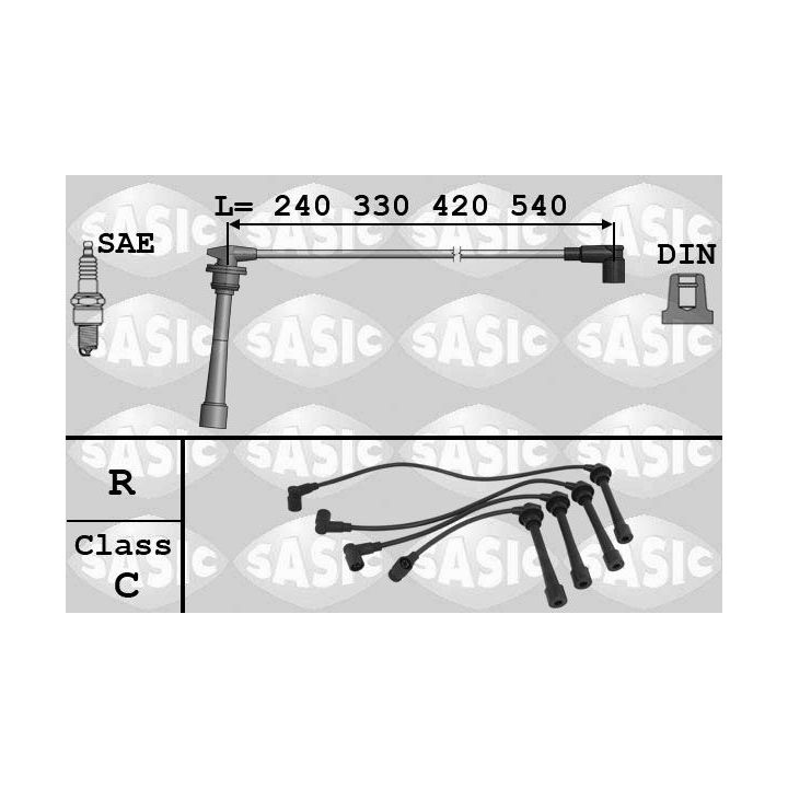 Uždegimo laido komplektas SASIC 9286018