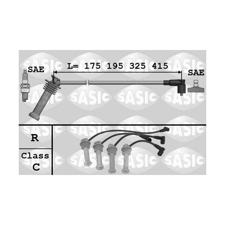Uždegimo laido komplektas SASIC 9286031