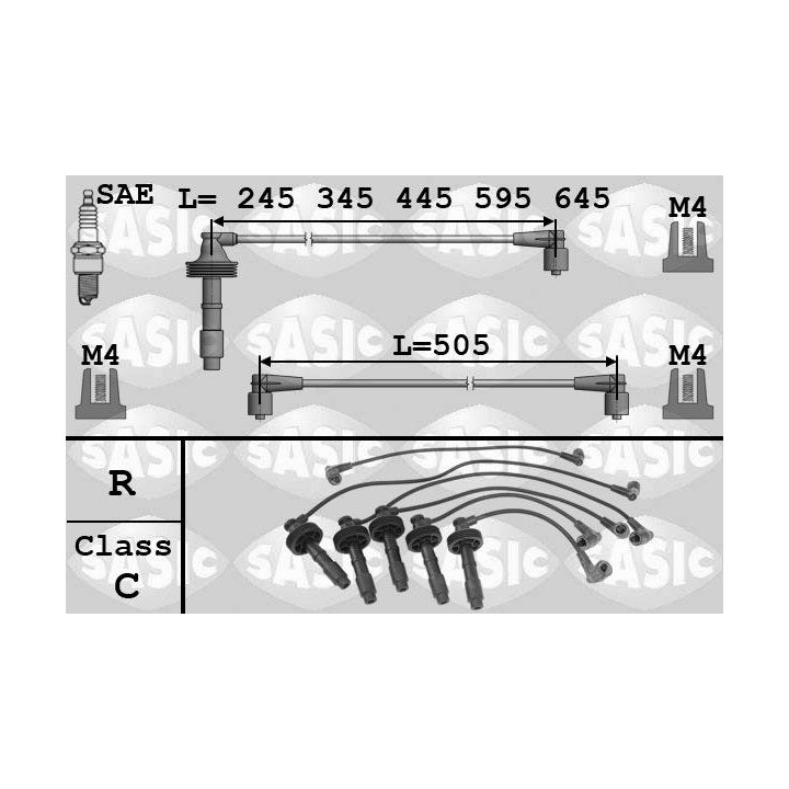 Uždegimo laido komplektas SASIC 9286035
