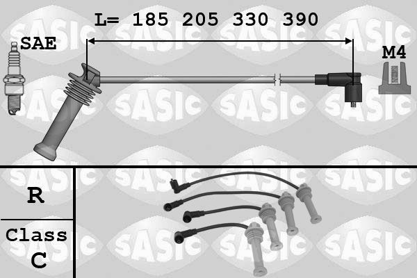 Uždegimo laido komplektas SASIC 9286043