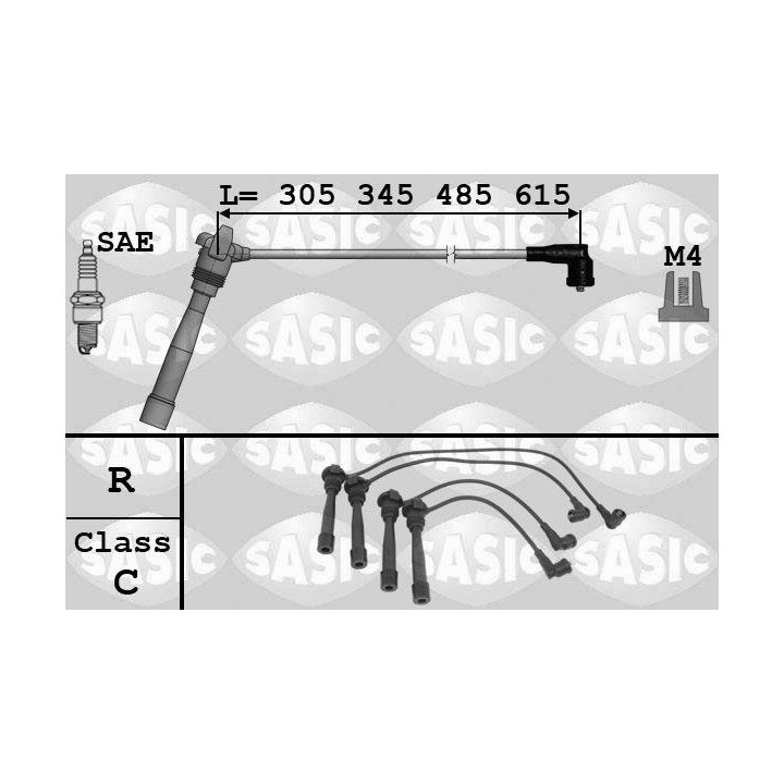 Uždegimo laido komplektas SASIC 9286047