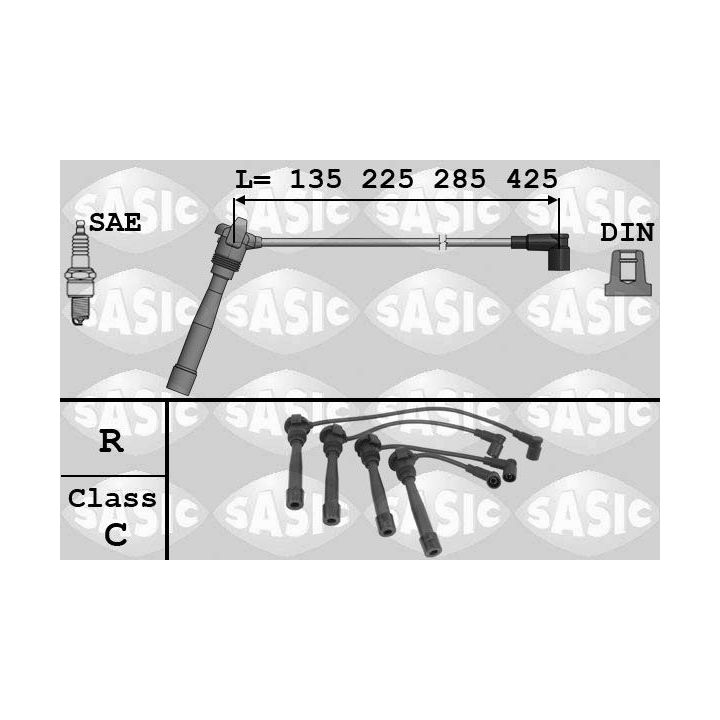 Uždegimo laido komplektas SASIC 9286064