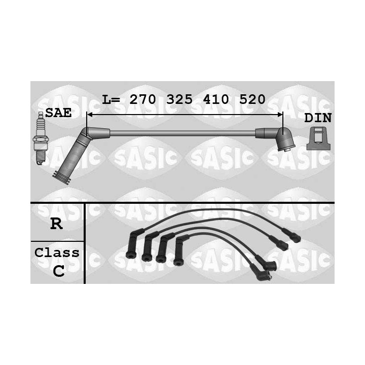 Uždegimo laido komplektas SASIC 9286077