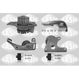 Vandens siurblio ir paskirstymo diržo komplektas SASIC 3900001