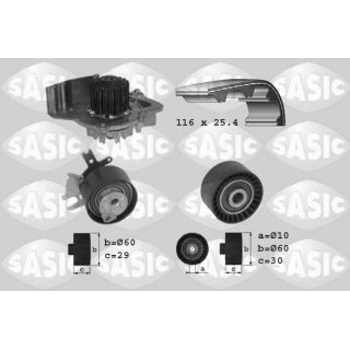 Vandens siurblio ir paskirstymo diržo komplektas SASIC 3900007