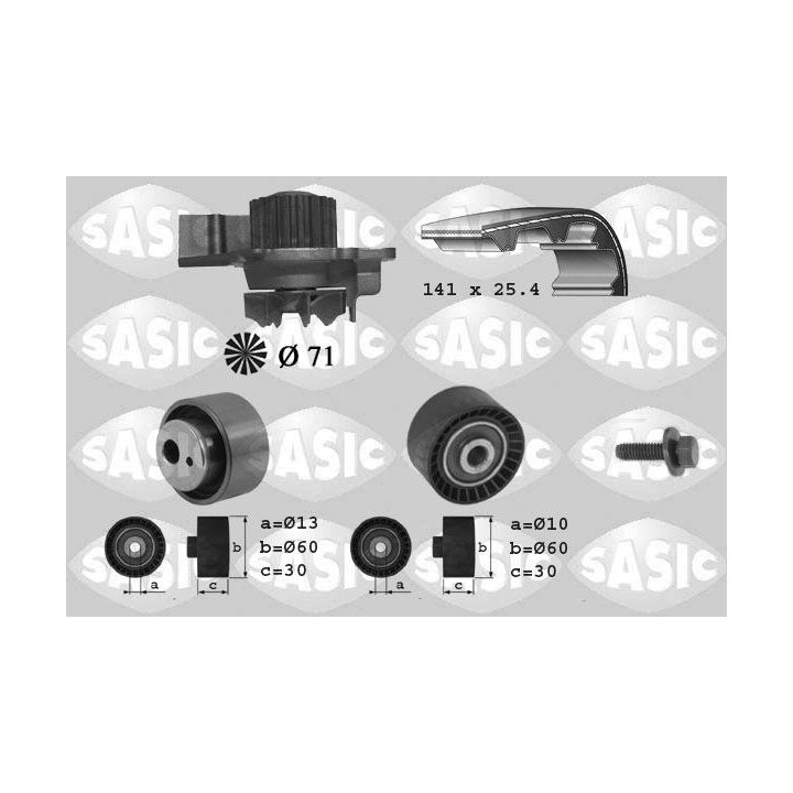 Vandens siurblio ir paskirstymo diržo komplektas SASIC 3900012