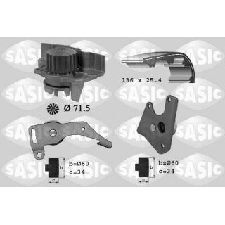 Vandens siurblio ir paskirstymo diržo komplektas SASIC 3900018