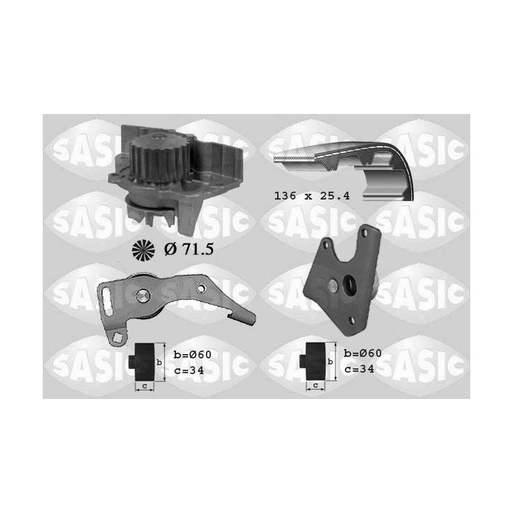 Vandens siurblio ir paskirstymo diržo komplektas SASIC 3900018
