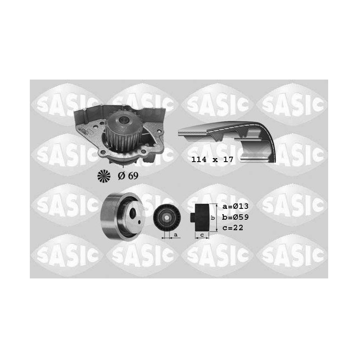 Vandens siurblio ir paskirstymo diržo komplektas SASIC 3900024